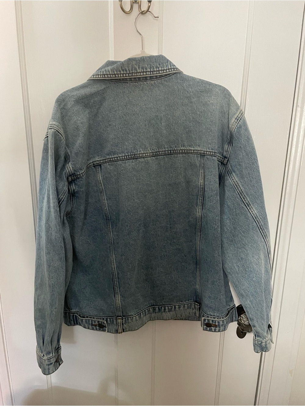 Kut from the Kloth Light Blue Washed Denim Jacket - Picture 3 of 4